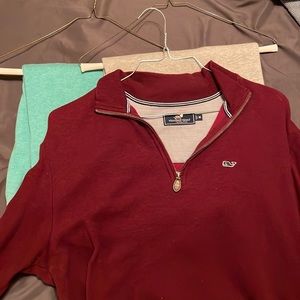 3 Vineyard vines, quarters Zip Vest all three colors come together!